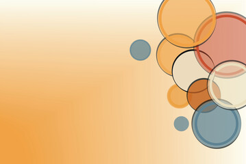 Bright Orange and Yellow Vector Illustration with Sunlight, Leaves, and Circular Decorative Elements – Nature-Inspired Abstract Art for Holiday Cards, Summer Wallpapers, Christmas Designs, and Festive