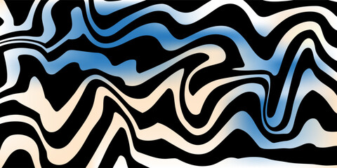 Abstract Neon Groovy Hippie 90s background. Waves, Distorted, Twirl pattern. Twisted and distorted vector texture in Trendy Retro Psychedelic style. Y2k Vector aesthetic. EPS 10