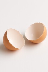 Broken Eggshell in Minimalist Kitchen Decor: Wholesome Cooking Ingredients