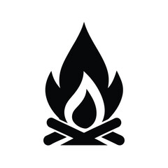 Campfire Lighter Icon Vector Illustration