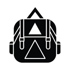 Camping Pack Icon Vector Illustration