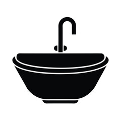 Camping Sink Basin Icon Vector Illustration