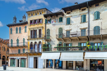 Piazza delle Erbe, Verona, Italy