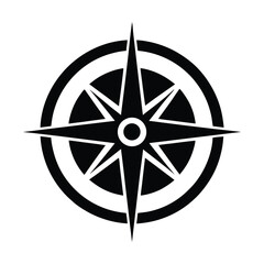 Compass Dial Icon Vector Illustration