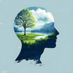 Inner Peace A Serene Landscape Within the Mind's Eye