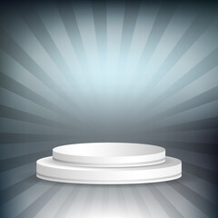 Modern Podium Scene with Textured Gradient Mesh Vector