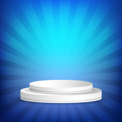 Radiant Mesh Gradient Pedestal with Soft Edge Vector