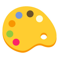 Fototapeta premium Palette paint color colour flat