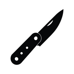 Folding Knife Icon Vector Illustration