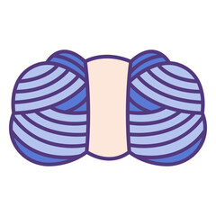 Wool colored threads