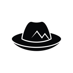 Hiking Hat Icon Vector Illustration