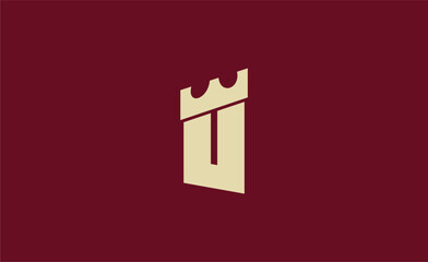 Logo Castle with Initial U. Strong, Bold and Minimal concept design.