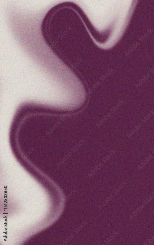 Poster linen illuminated pattern on deep plum, grainy color gradient background, noise texture effect, copy