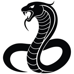 Cobra snake silhouette vector art illustration black, snake graphic icon snake black silhouette isolate vector, Coiled snake silhouette vector illustration of a cartoon of a snake vector illustration.