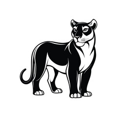 vector illustration of cartoon cat