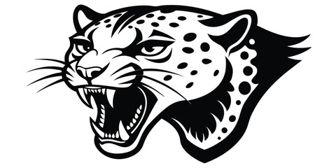 vector illustration of a leopard