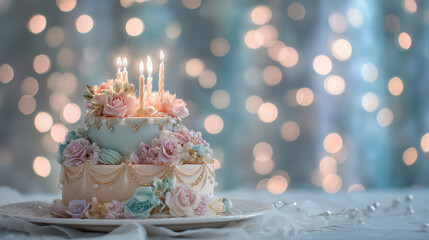 cake with candles