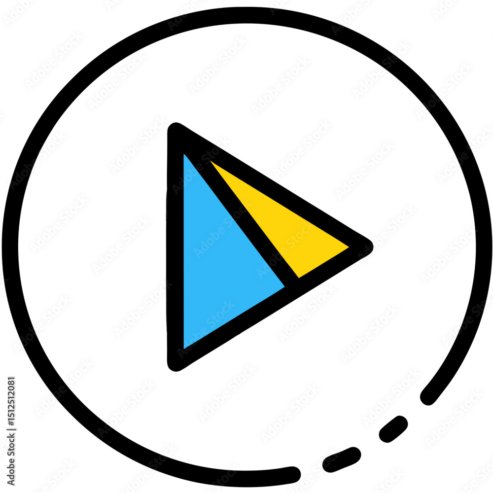Aufkleber abstract triangle vector graphic modern design element
