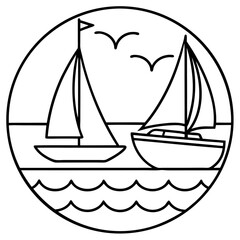 sailing boat on the sea