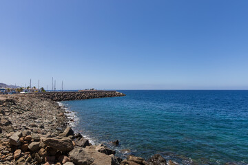 Seaside landscape near the town of Mogan on Gran Canaria Spain
