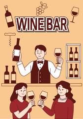 Evening at the Wine Bar