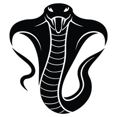 Cobra snake silhouette vector art illustration black, snake graphic icon snake black silhouette isolate vector, Coiled snake silhouette vector illustration of a cartoon of a snake vector illustration.
