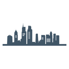 Naklejka premium Real estate skyscraper icon