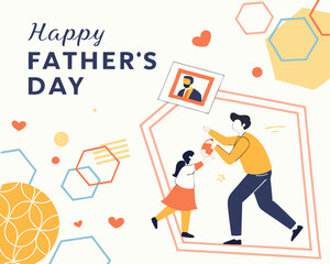modern happy fathers day attractive background design
