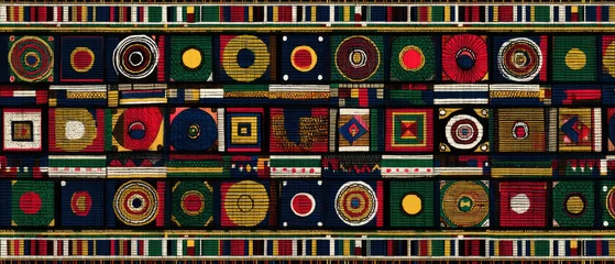 Fotobehang African Textile Patterns Collection   © Дмитрий Сирота