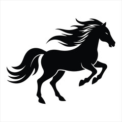 Obraz premium horse silhouette illustration