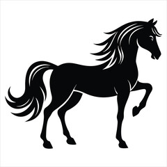 Obraz premium horse silhouette illustration