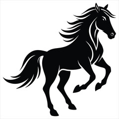 Obraz premium horse silhouette illustration