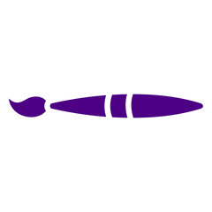 Paint brush purple icon