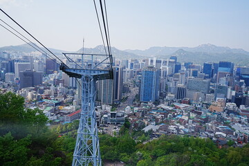 Cityscape from Namsan Seoul Tower in Seoul, Korea - 韓国 ソウル ソウルタワー または 南山タワー からの景色