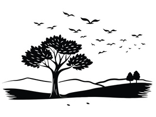 tree with birds