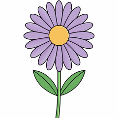 pink flower on white background