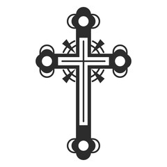 Ornamented cross icon