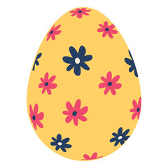 Egg easter painted easter egg easter egg pattern flower flat