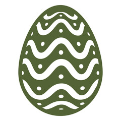 Egg easter painted easter egg easter egg pattern spot wave silhouette