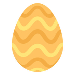 Egg easter painted easter egg easter egg pattern wave flat