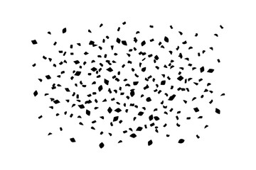 Confetti with Colorful Celebration White Background
