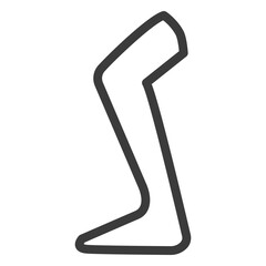 Leg foot knee stroke