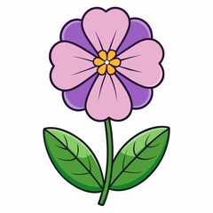 pink flower isolated on white background