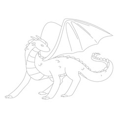 Dragon wing tail scales flying line