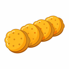 cookies isolated on white background