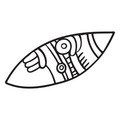 Abstract aztec stroke symbol