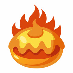 illustration of a burning match in a fire