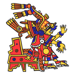 God aztec color xochiquetzal