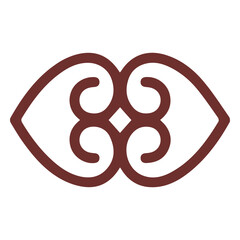 African symbol earth stroke