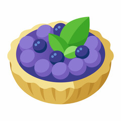 cake with blueberries